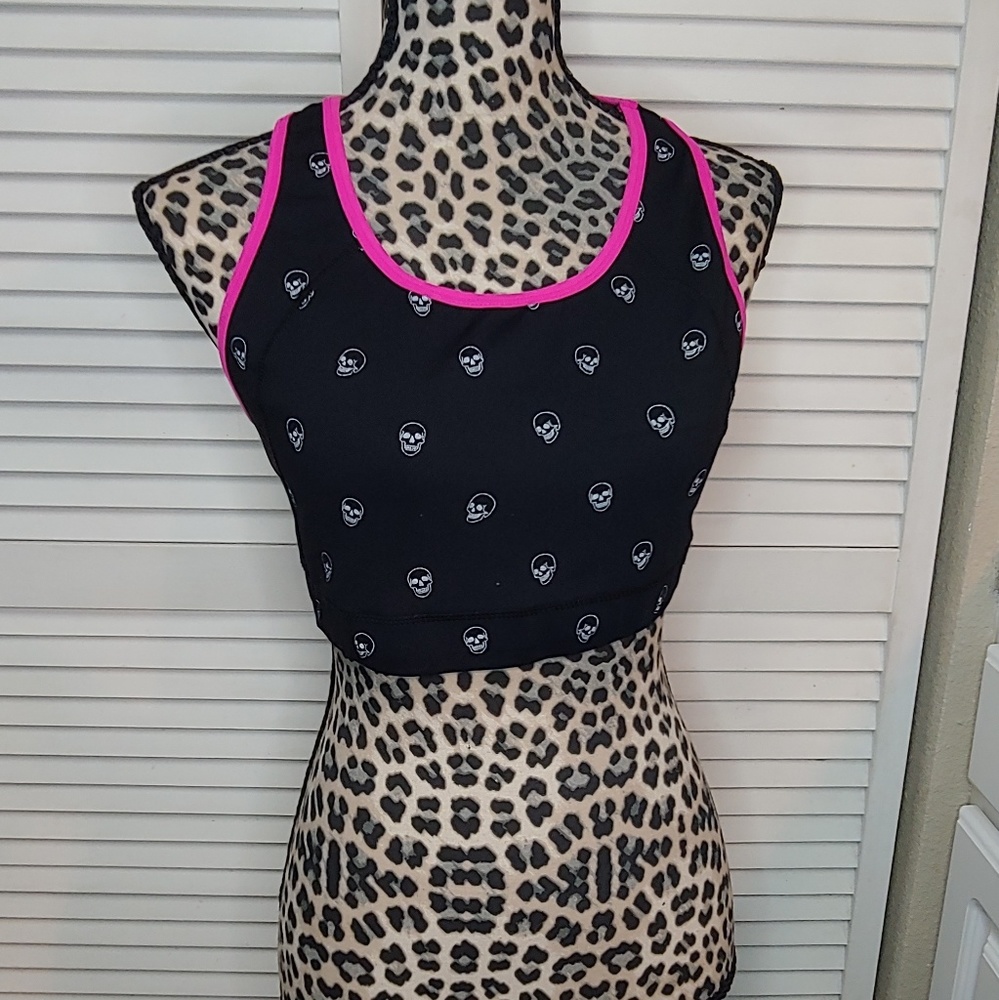 Torrid Size 1 Skull Sports Bra